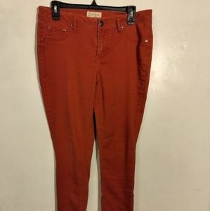 Earl green red skinny jeans